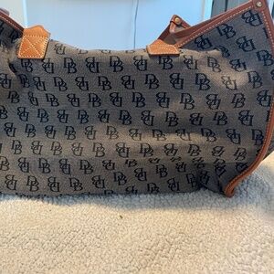 Dooney and Bourke monogram canvas weekender bag